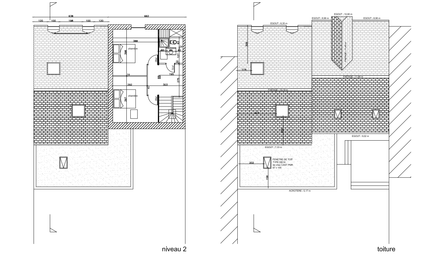 plan, Esquisse extension - Nantes (44)